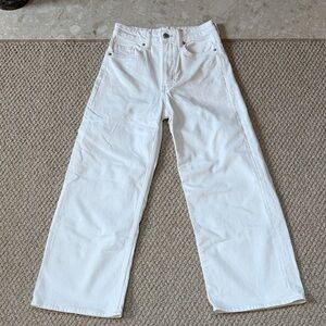 H&M off white denim jeans